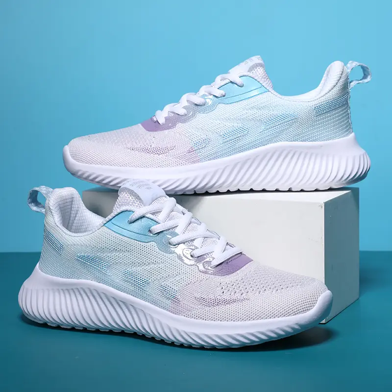 Black Women Sports Shoes with Soft Soles Lightweight and Non Slip Student Running Mesh Breathable Casual Basket Tennis Athletic