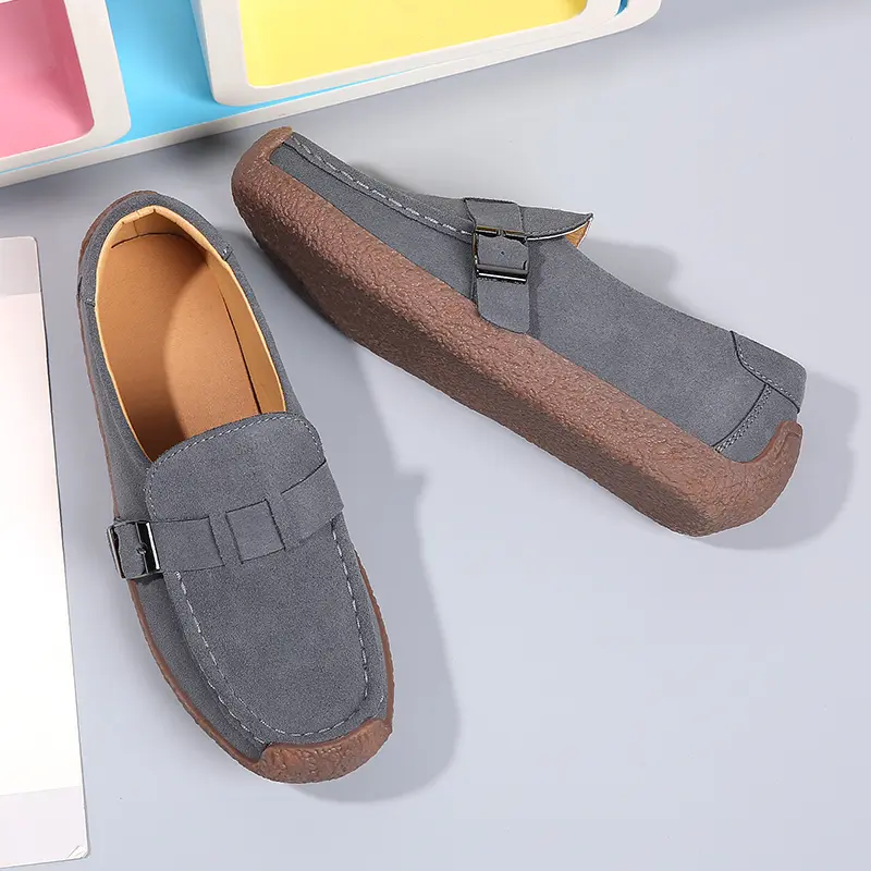 Leather Ladies Loafers Autumn Womens Shoes Platform Flats Sneakers Female Moccasins Shoe Women Creepers Shoes