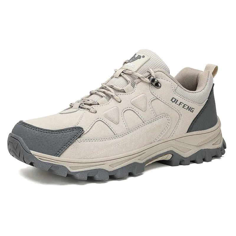 2025 New Men's Hiking Shoes Suede Leather Outdoor Shoes Wear-resistant Men Trekking Walking Hunting Tactical Sneakers Large 49