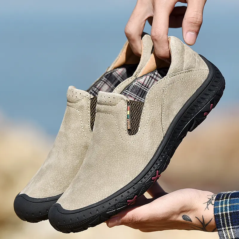 Men Shoes Fashion Genuine Leather Casual Shoes Breathable Comfortable Loafers Outdoor Oxfords Men Sneakers Four Seasons Size 48