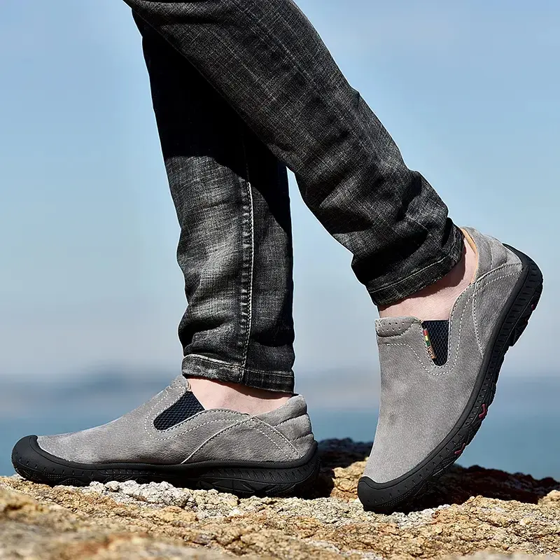 Men Shoes Fashion Genuine Leather Casual Shoes Breathable Comfortable Loafers Outdoor Oxfords Men Sneakers Four Seasons Size 48