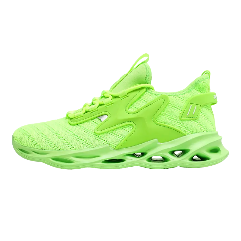 Green Mens Athletic Shoes Running Sneakers Breathable Mesh Comfortable Walking Shoe Non Slip Sports Shoes for Women Gym Training
