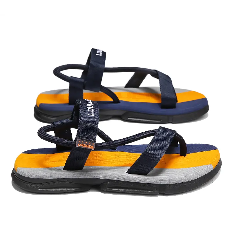 Open Toed Slippers New Men's Sandals with Soft Sole Comfortable Suitable for Indoor and Outdoor Walks Summer Beaches Flat Water