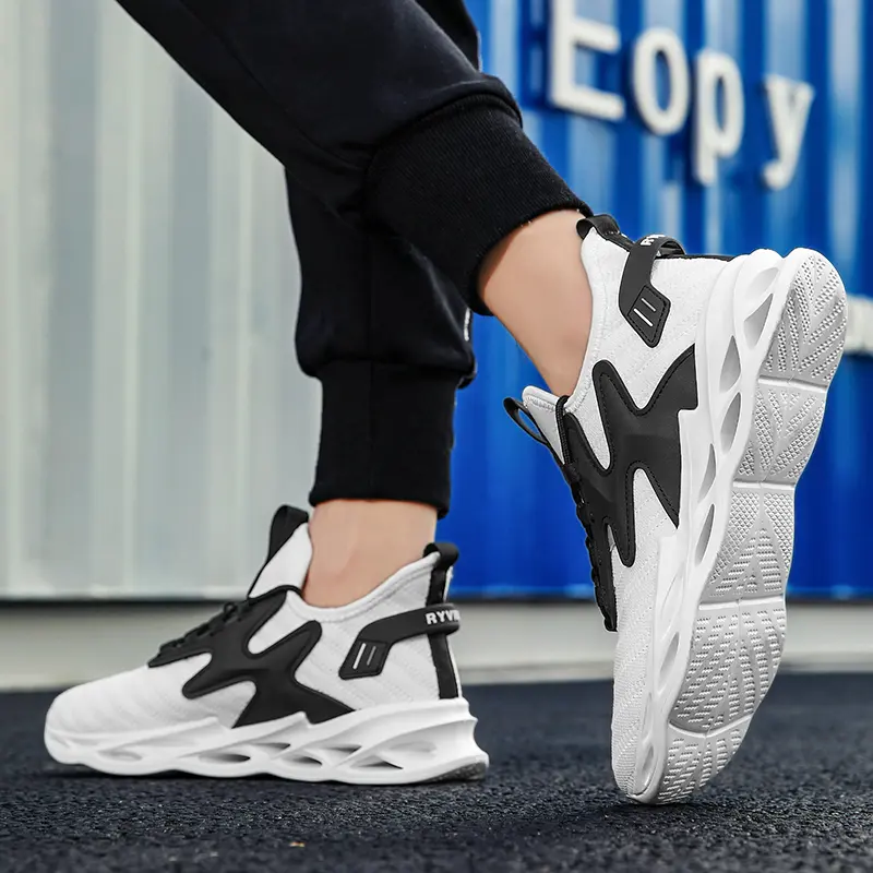 Green Mens Athletic Shoes Running Sneakers Breathable Mesh Comfortable Walking Shoe Non Slip Sports Shoes for Women Gym Training