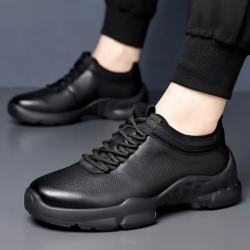 Men's Hiking 2025 New Fashionable Casual Shoes Breathable Comfortable Sports Outdoor Leather Hiking Wear-resistant Men's Shoes
