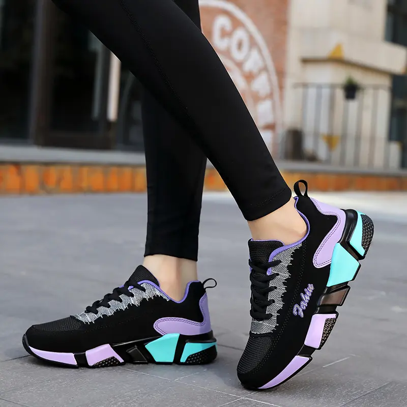New Running Shoes Ladies Breathable Sneakers Summer Light Mesh Air Cushion Women's Sports Shoes Outdoor Lace Up Training Shoes