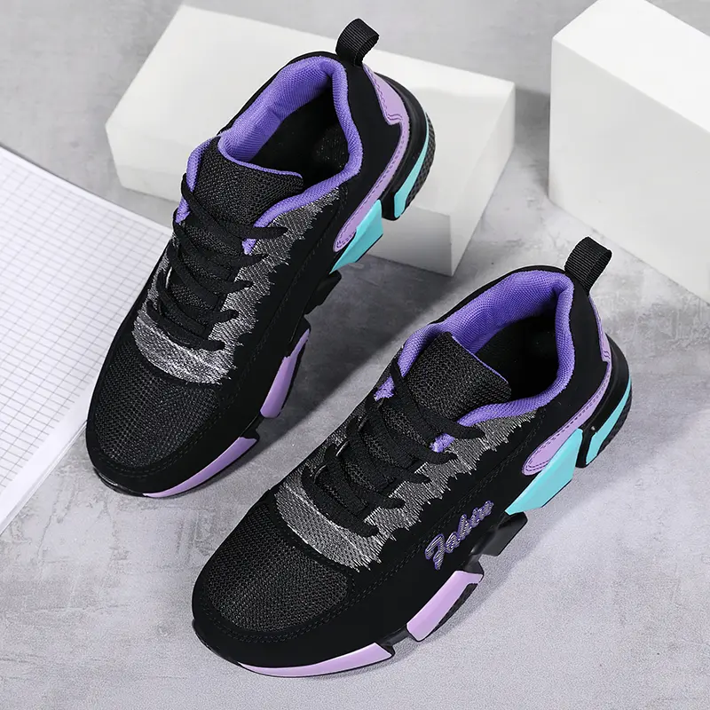 New Running Shoes Ladies Breathable Sneakers Summer Light Mesh Air Cushion Women's Sports Shoes Outdoor Lace Up Training Shoes