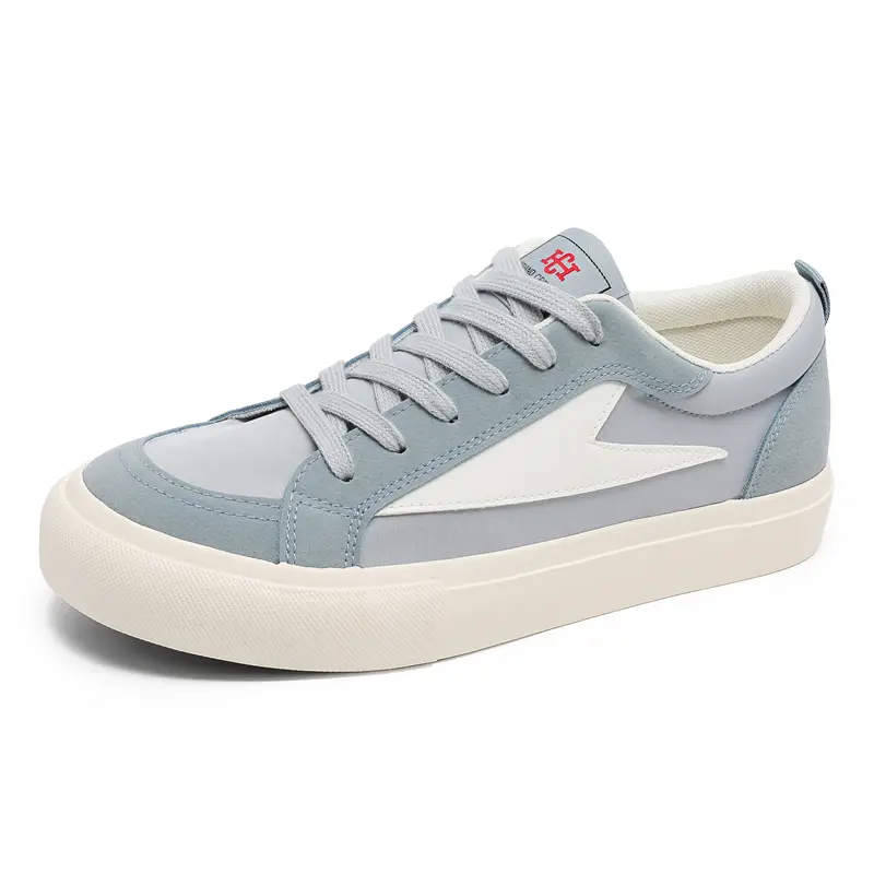 2025 Men's Canvas Flat Shoes Casual Vulcanizing Breathable Thick-soled Youth Cricket Student Trend Board Comfort Skateboard Shoe
