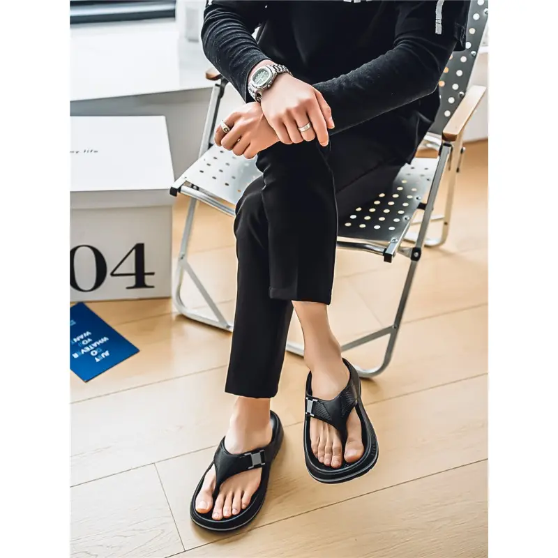 Summer Men's Flip-flops Orthopedic Sandals Outdoor Fashion Trend Comfortable Beach Men Casual Shoes House Flip Flops Home Shoes