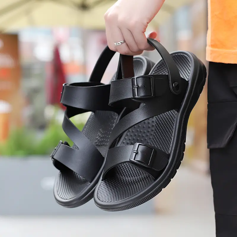 Sandal for Men Slippers Outdoor Beach Casual Hollow Summer Flip Flops Comfortable Men's Home Man Clogs Open Toe Plus Size 38-47
