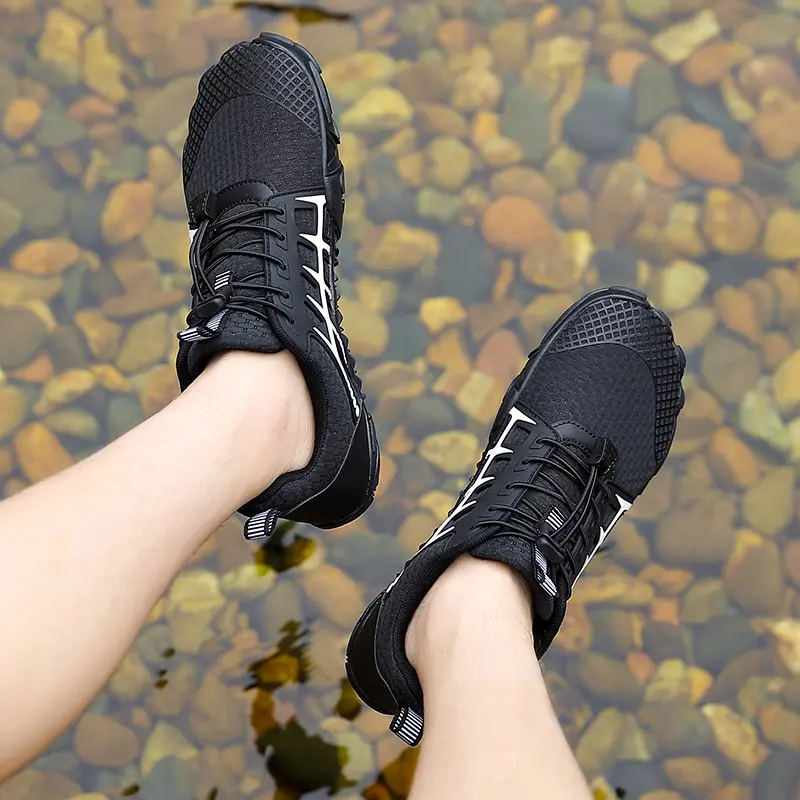 Men's Quick-Dry Breathable Aqua Shoes Men Women Couples Outdoor Beach Five Finger Swimming Hiking Wading Upstream Sneakers
