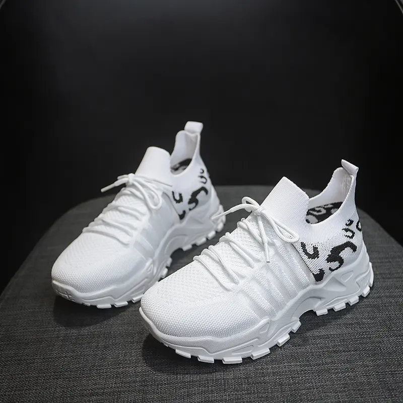 Womens Casual Shoes Summer 2025 New Breathable Walking Mesh Flat Shoes plus size sneaker Women Fitness Leopard Print Women