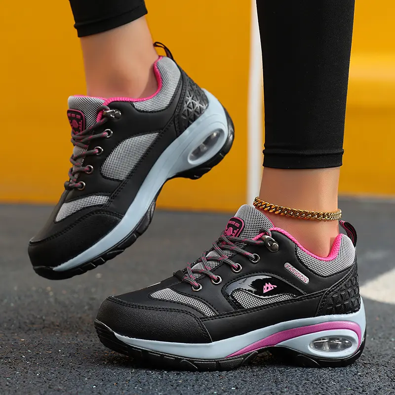Ladies Sneakers Comfortable Breathable Platform Shoes Fashion Lace Up Female Casual Shoes for Women Outdoor Short Boots