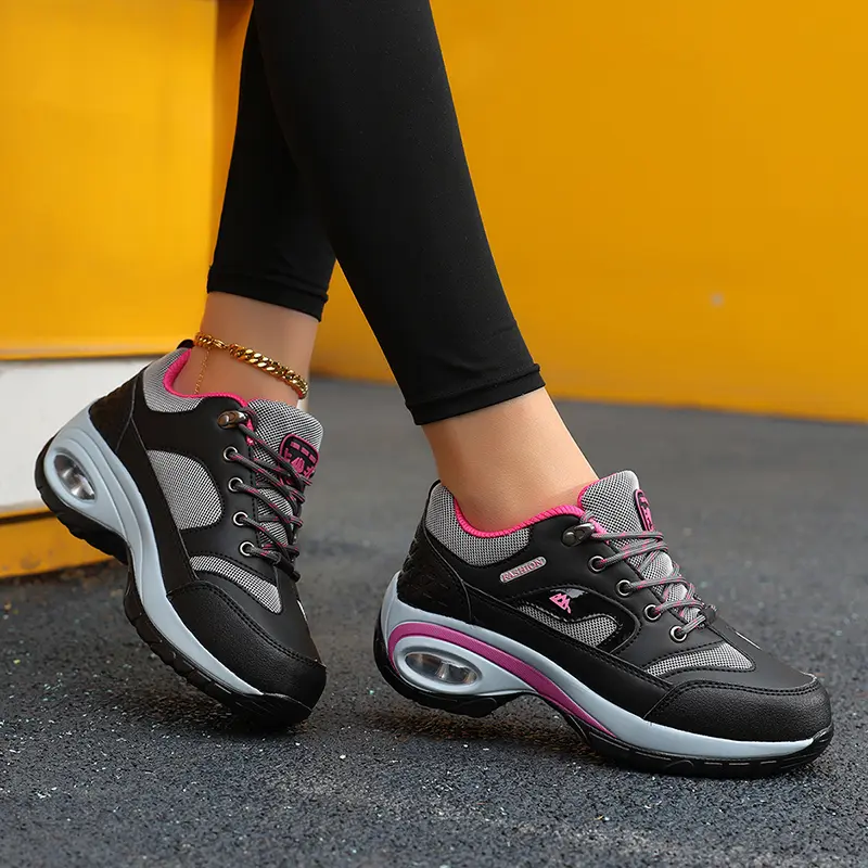 Ladies Sneakers Comfortable Breathable Platform Shoes Fashion Lace Up Female Casual Shoes for Women Outdoor Short Boots