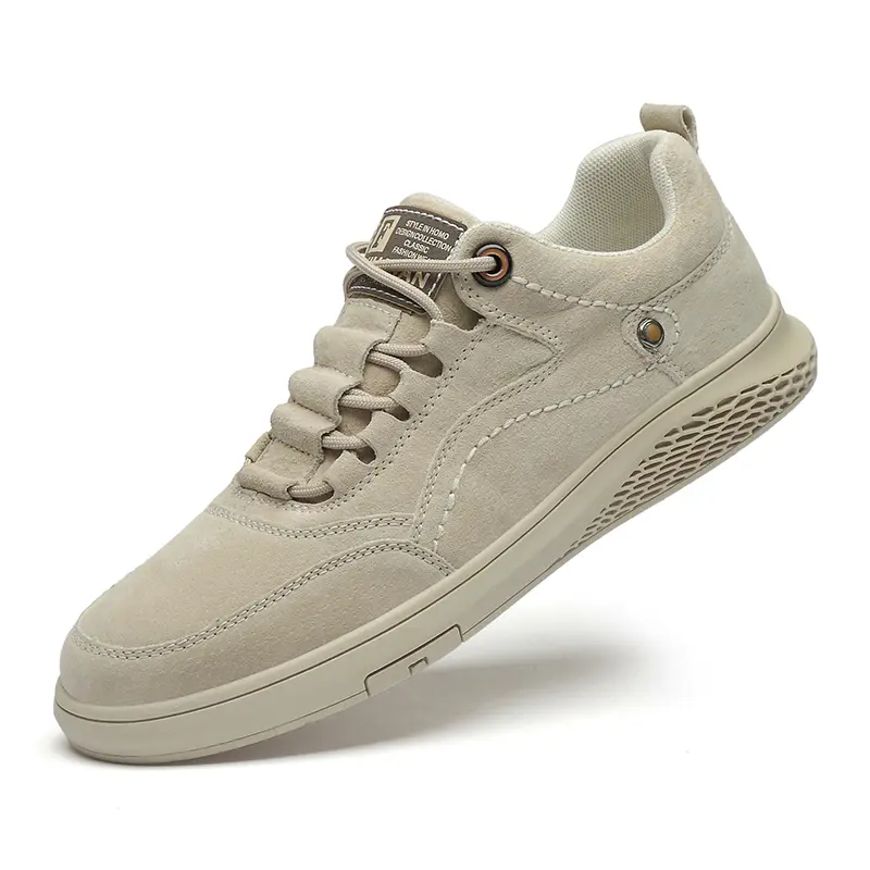 Luxury Men Casual Shoes Pig Skin Flat Men Sneakers Genuine Leather Business Running Shoes for Men Autumn 2025 New Tennis Shoes