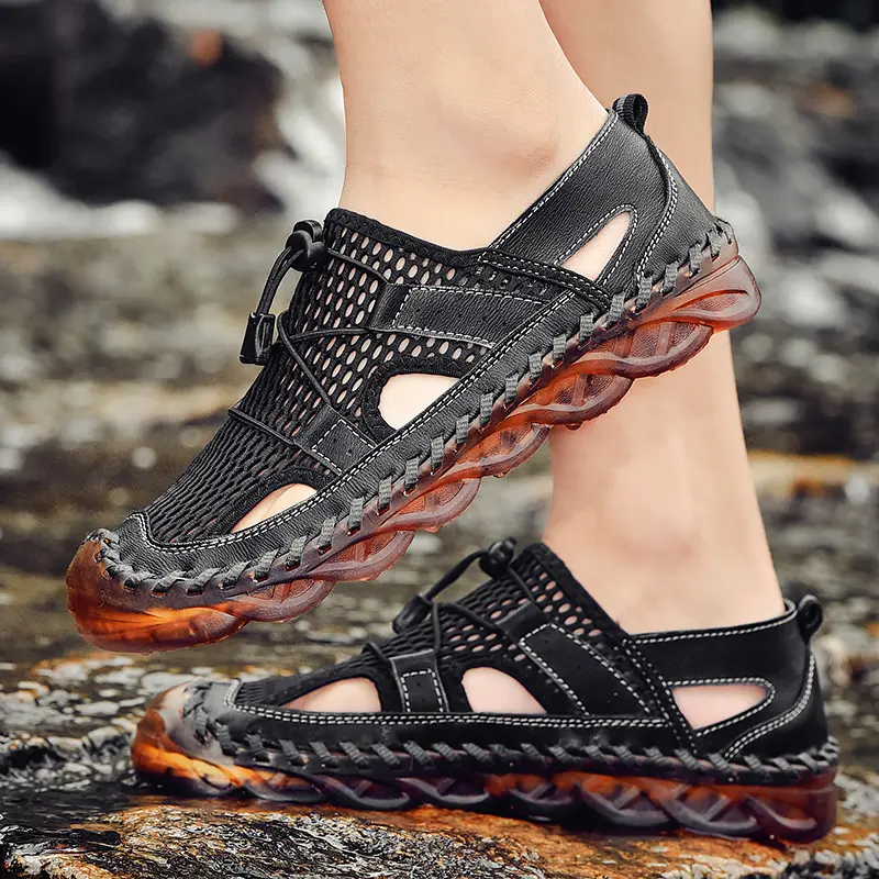 2025 Men's Sandals Summer Outdoor Hiking Trekking Shoes with Adjustable Straps Shoes for Men Men's Sandal Mens Shoes Size 46