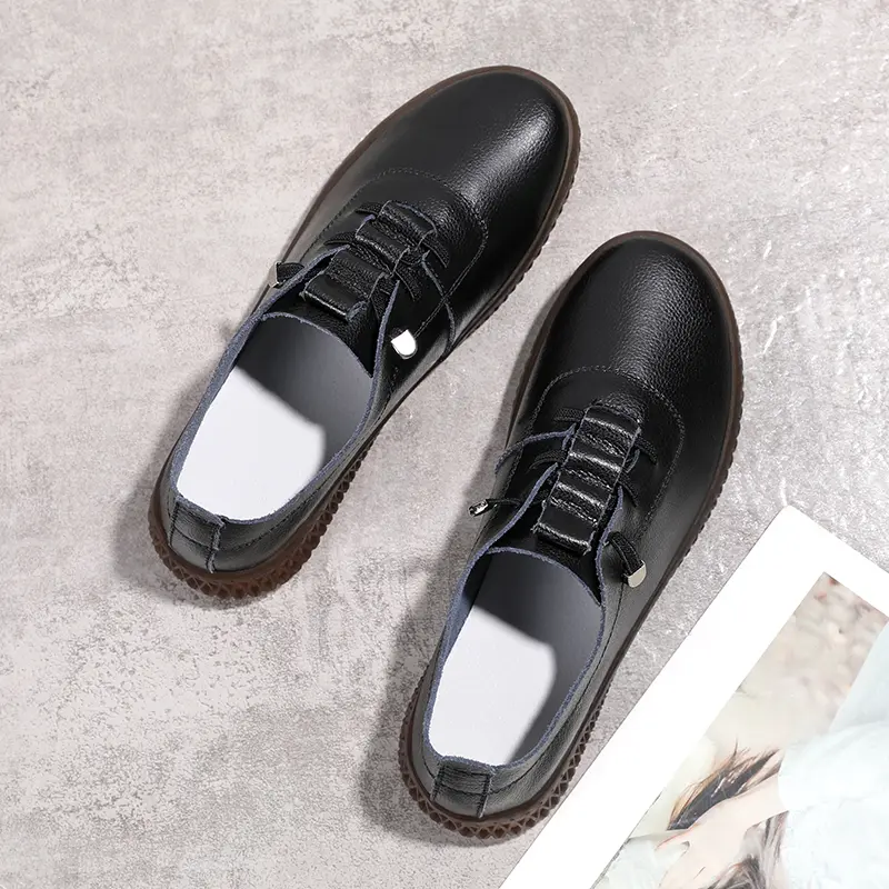 Women Shoes Fashion Women's Loafer Trend Leather Shoes White Zapatos De Mujer Comfortable Woman Shoes Slip On Footwear
