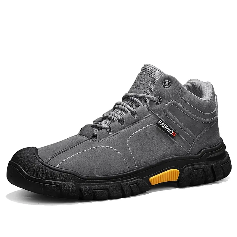 Men's Shoes Four Seasons Non-slip Wear-resistant High-top Hiking Shoes Fashion British Casual Shoes Outdoor Tooling Shoes