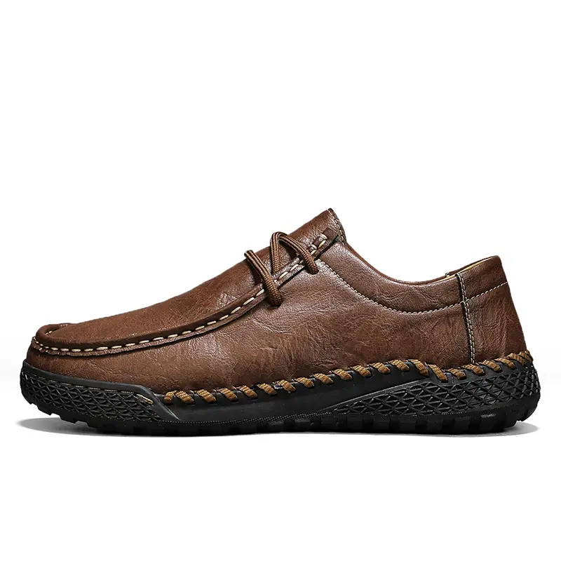 Genuine Leather Soft Casual Men Shoes Lightweight Leather Casual Shoes Men Loafers Comfy Moccasins All Match Driving Shoe
