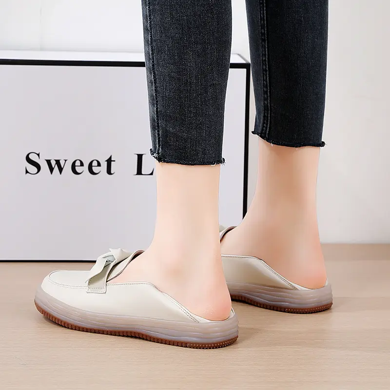 Genuine Leather Fashion Wedge Women Flats Retro Shoes Woman Slip On Women Shoe Moccasins Comfortable Tenis Feminino Plus Size