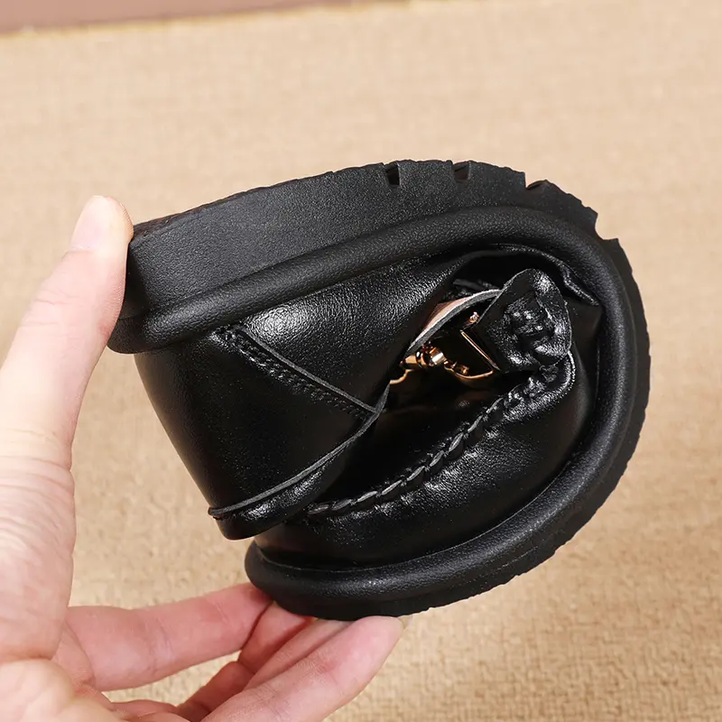 Round Head Women Casual Designer Women's Casual Shoes Flat Non Slip Lightweight Comfortable Set Wear Loafer Womens Single Shoes