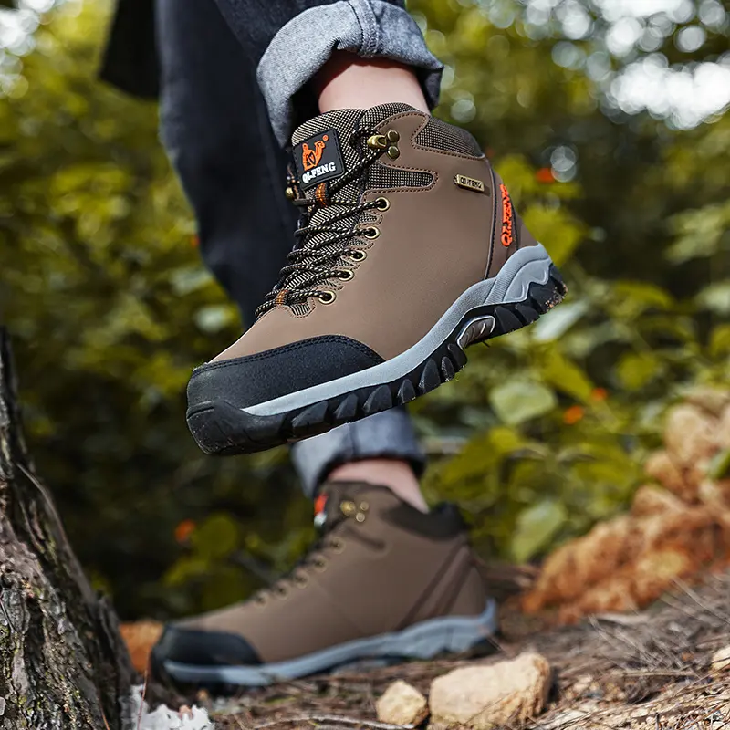 New Snow Boots Men Lace Up Mens Shoes Breathable Winter Boots For Men Casual Women Waterproof Ankle Boots Footwear Work Shoes