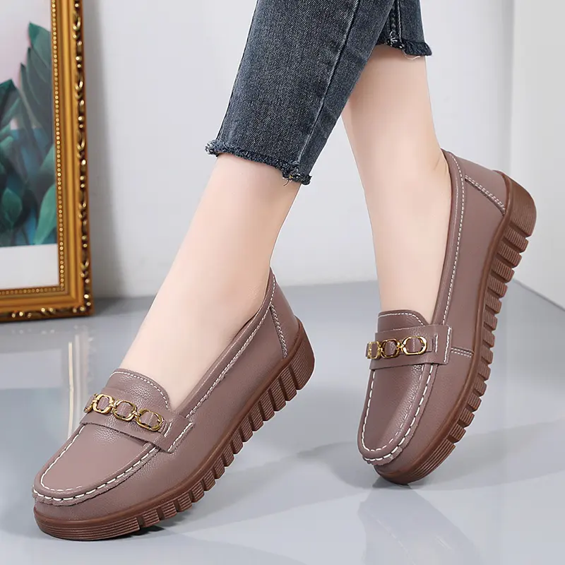 Round Toe Women Casual Shoes Luxury Brand Female Slip on Loafers Ladies Flat Shoes Designer Shoes Women Sneakers Chaussure Femme