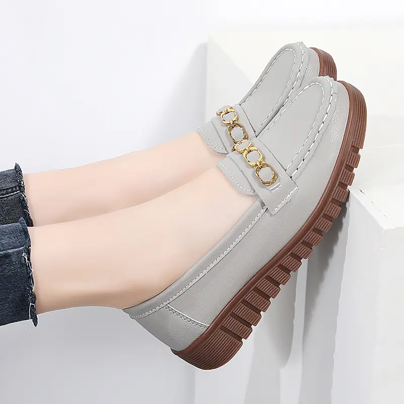 Round Toe Women Casual Shoes Luxury Brand Female Slip on Loafers Ladies Flat Shoes Designer Shoes Women Sneakers Chaussure Femme