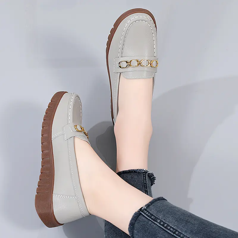 Round Toe Women Casual Shoes Luxury Brand Female Slip on Loafers Ladies Flat Shoes Designer Shoes Women Sneakers Chaussure Femme