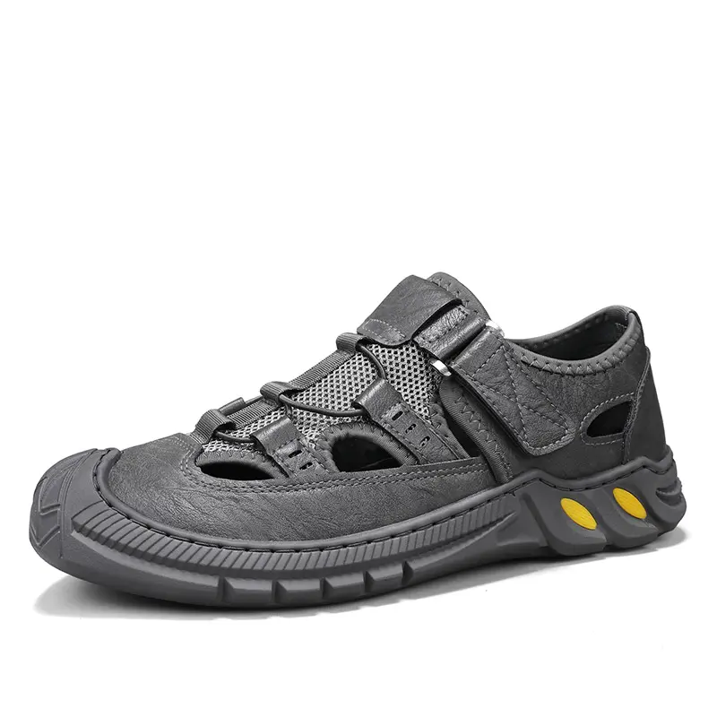 Outdoor mens summer mesh sandals non slip hiking travel hiking shoes mens Roman shoes beach wading shoes casual sports shoes
