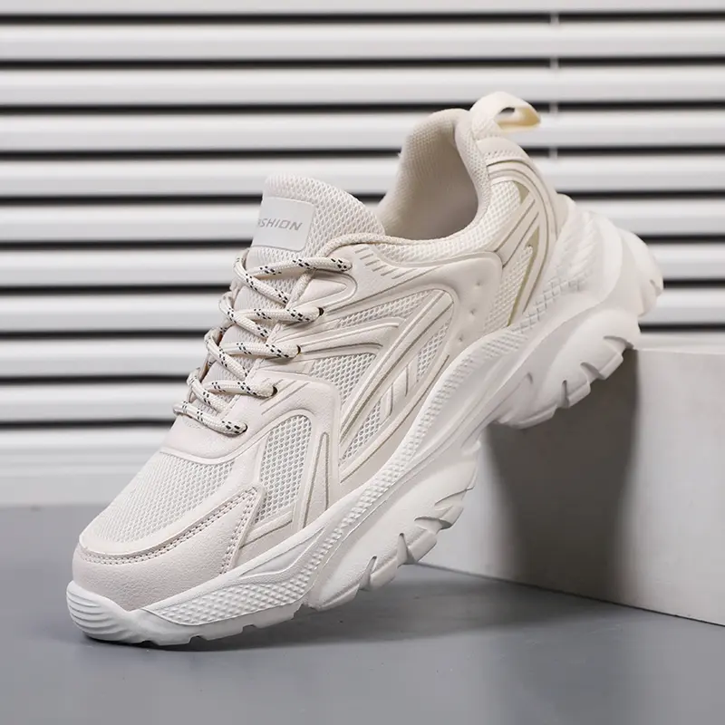 Fashion White Sneakers Hidden Heels Heightening Walking Work Shoes For Women Summer Casual Sports Breathable Taller Shoes