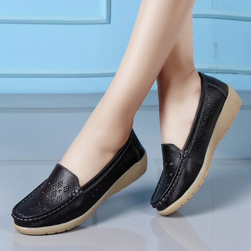 Women Flat Shoes New Women Walking Shoes Slip on Flat Shoes Round Toe Sneakers Women Shoes Lightweight Shoes Women Large Size