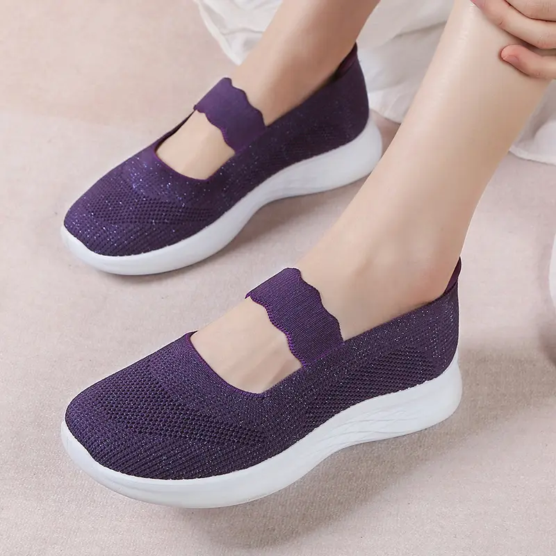 New 2025 Women's Casual Soft Sole Breathable Shoes Woman Summer Sneakers Walking Lightweight Maternity Shoes Size 41