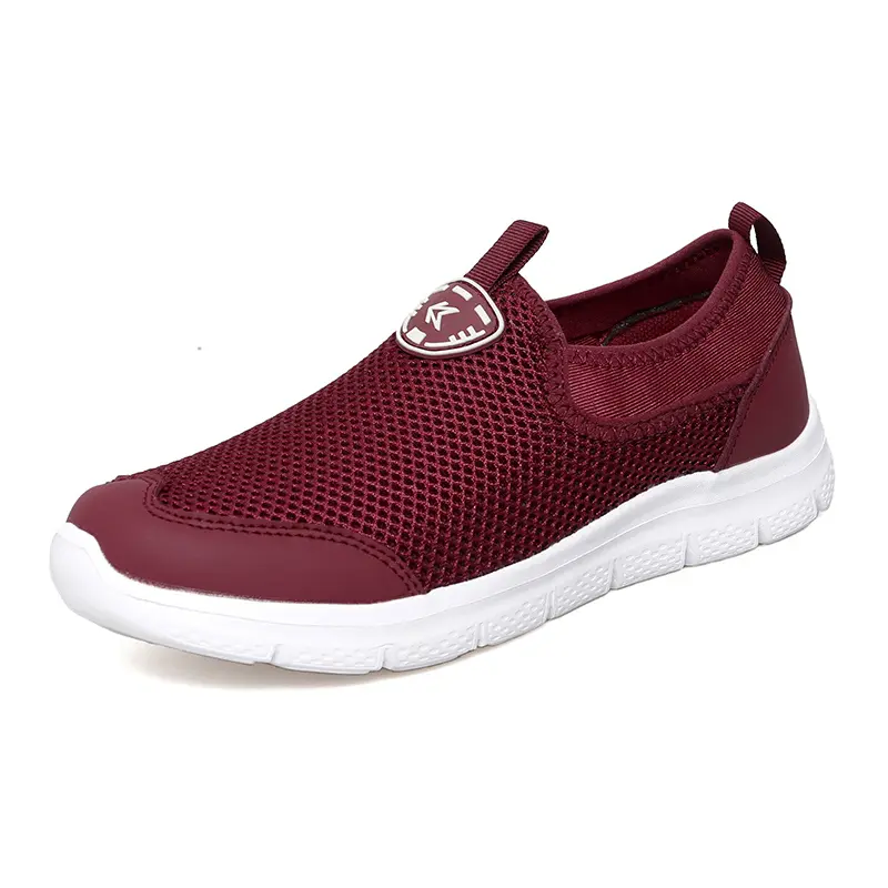 Plus Size Running Shoes Summer Sneakers Mesh Breathable Lightweight Walking Casual Slip-On Driving Women Loafers Men Size 48