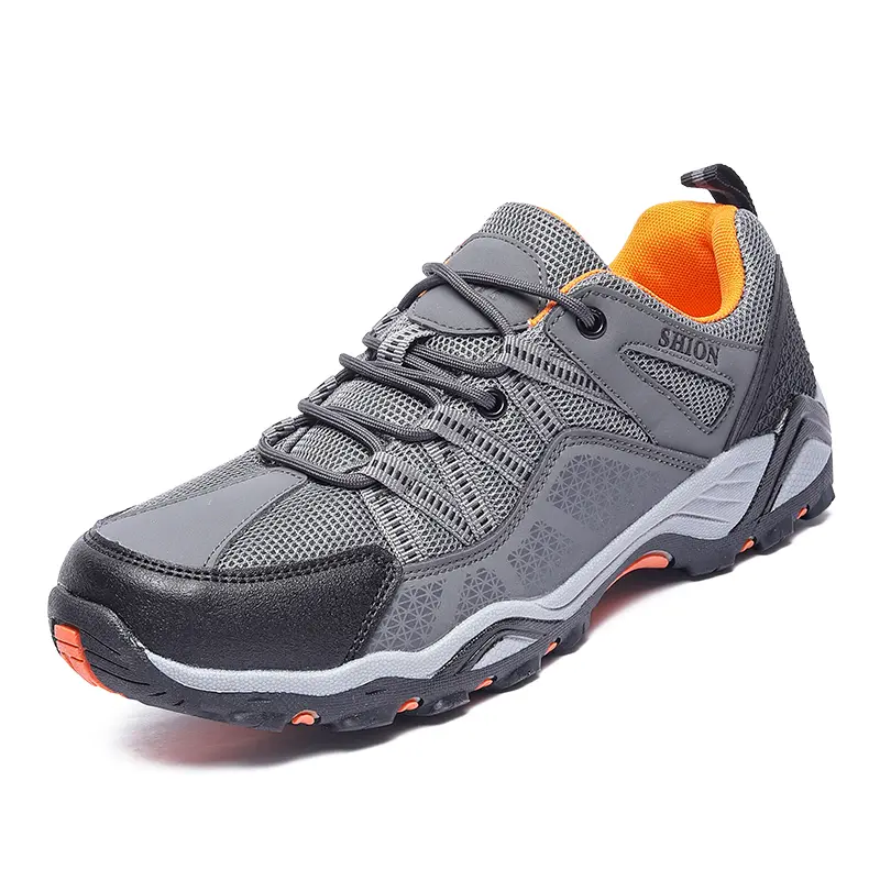 Hiking Shoes Men Outdoor Camping Anti Collision Climbing Shoe Lace Up Trekking Sneakers Tourist Trekking Mountain Climbing Trail