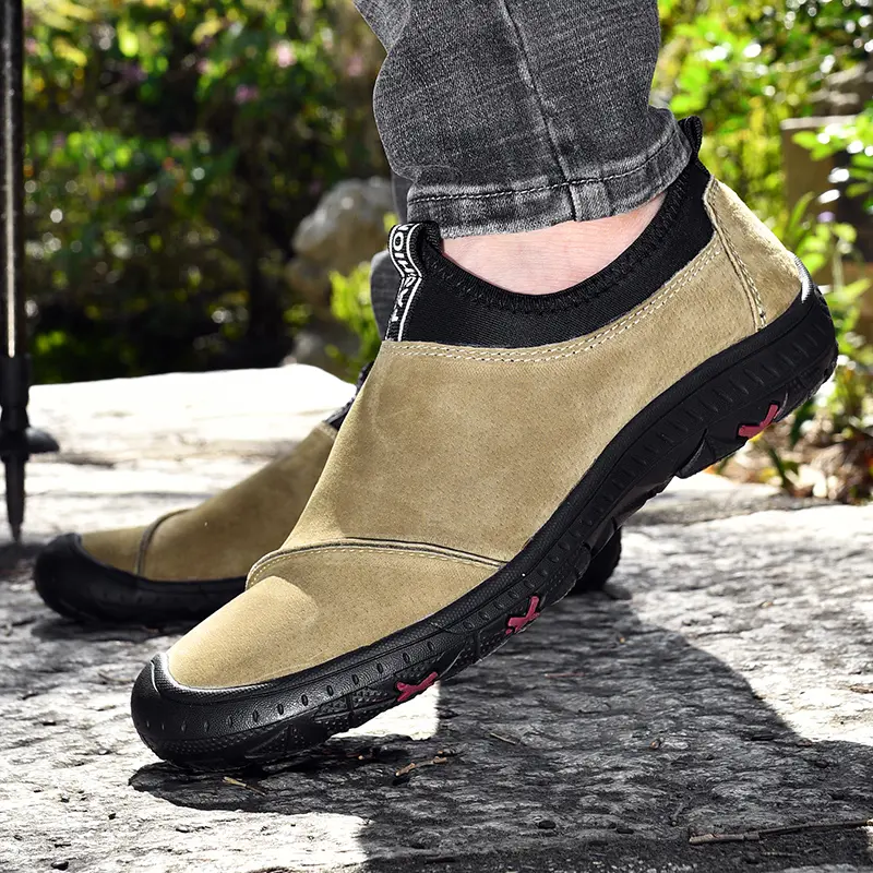 Men Pigskin Casual Shoes Outdoor Soft Outdoor Men's Loafers Luxury Breathable Men's Driving Shoes Non-Slip Handmade Walking Men