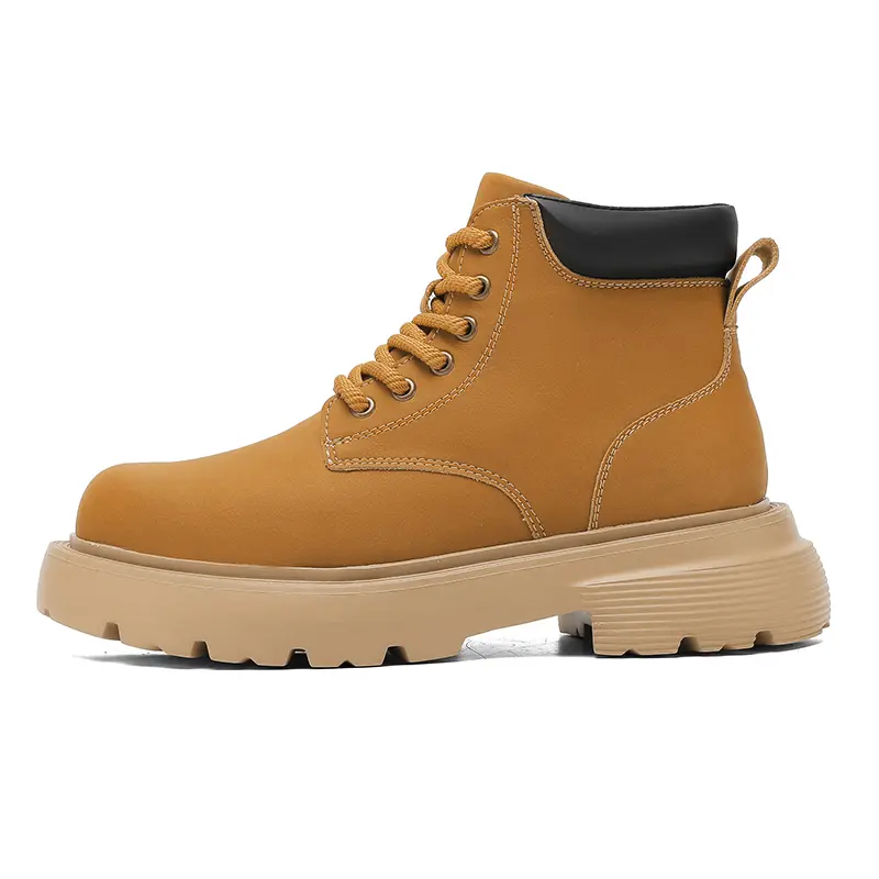 Classic Genuine Leather Motorcycle Boots Men High Quality Ankle Boots Fashion Designer Man High Top Footwear Outdoor Basic Shoe