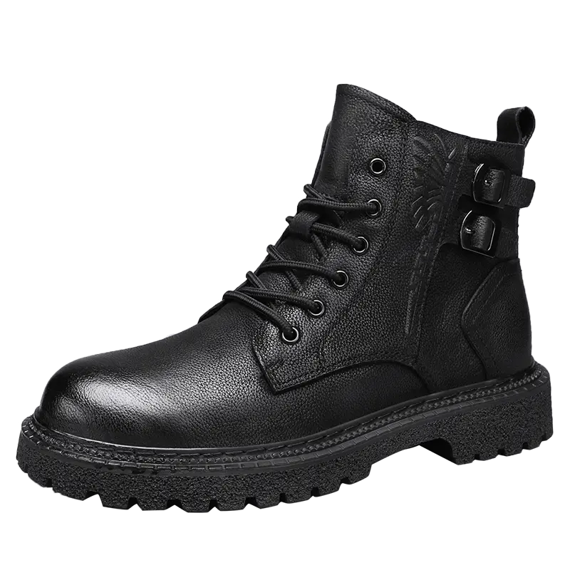 Men Ankle Boots Retro British High-top Men Boots Fashion High Quality Leather Shoes New Outdoor Men Motorcycle Boots