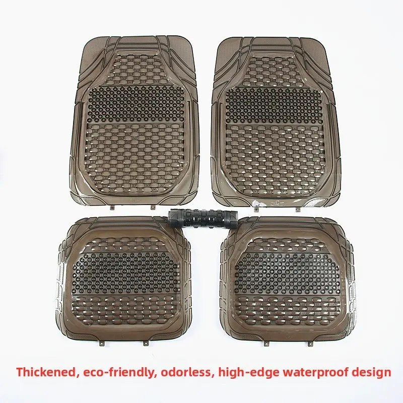 Thiened Plastic Latex Car Floor Mat Environmental Protection PVC Soft Rubber Waterproof Anti-slip Universal for Most Cars