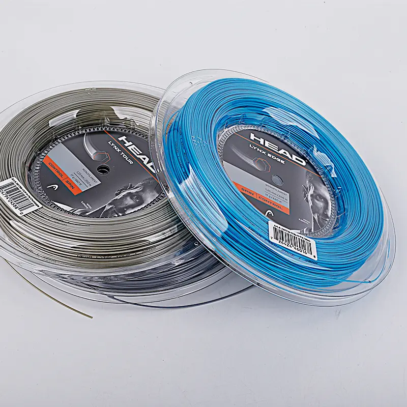 Head Lynx Tennis Raet String Polyester Comfortable Control Rotation 200m Big Disk Scissors Hard String Durable Elastic