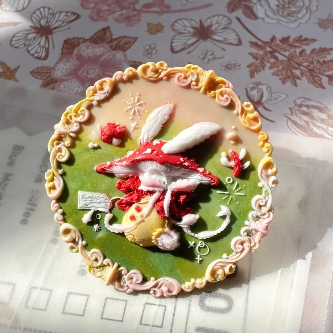 Fire Seal Stamp Head Rabbit Musoom Multi-layer Eming Envelope Sealing Wax Doll Dring Cake Stamp Children's Cute Stamp