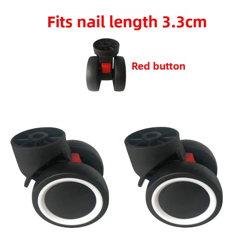 Detachable Lage Wheels Travel Carry-On Suitcase Universal Wheels Leather Bag Wheels Pull Rod Accories Spring 2025