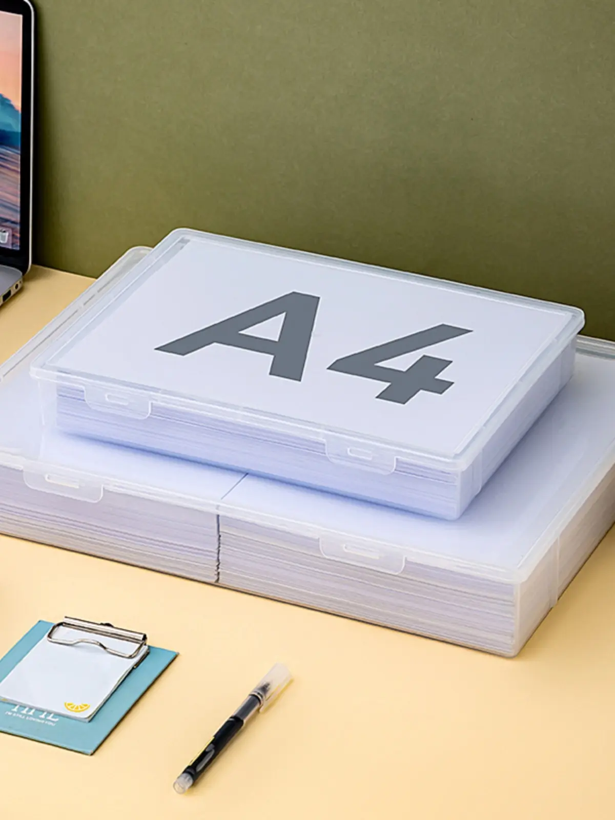 A3 Storage Box for Documents Prints Artworks Ding Papers Certifies A4 Storage Box Plastic Material for Home Organization