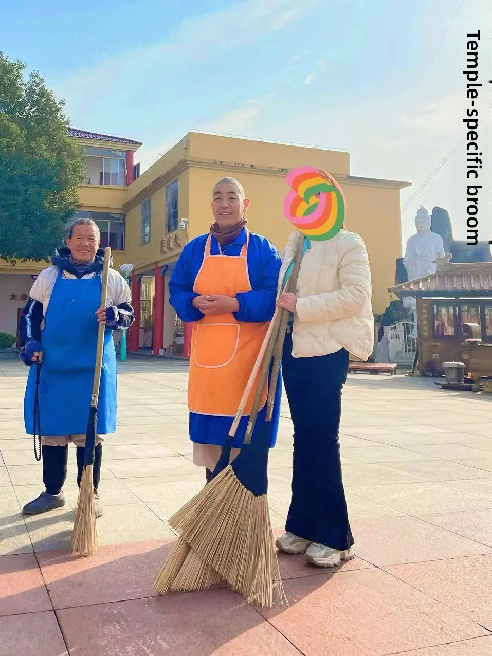 Durable Bamboo Broom for Outdoor Use in Courards And Rural Areas Household Cleaning Tool Handmade l Plant Material