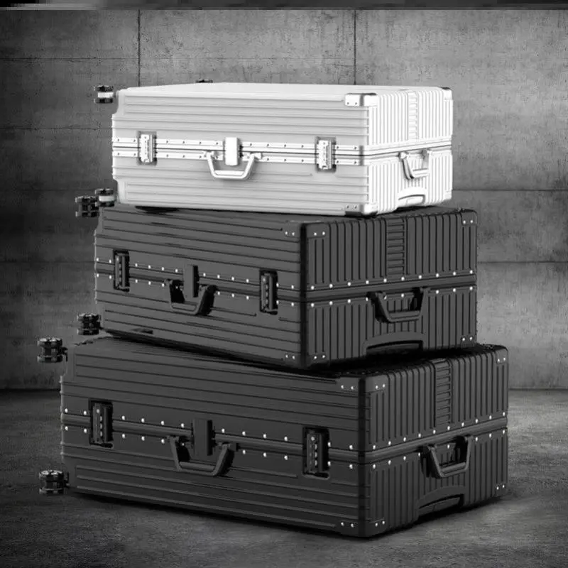Large 26/28/32/34/36 Inch Suitcase Big Trolley Bag Travel Bag with Loable Combining ABS PC Material for Youth ex