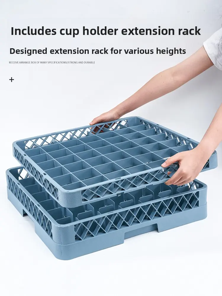 Commercial Glass Beer Cup Holder Hotel KTV Wine Storage Ra Diwaer Se Plastic Frame Cart for Restaurant Supplies