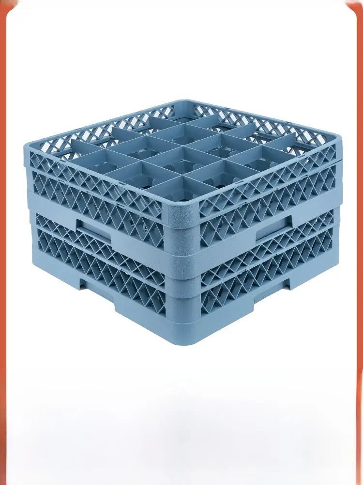 Commercial Glass Beer Cup Holder Hotel KTV Wine Storage Ra Diwaer Se Plastic Frame Cart for Restaurant Supplies