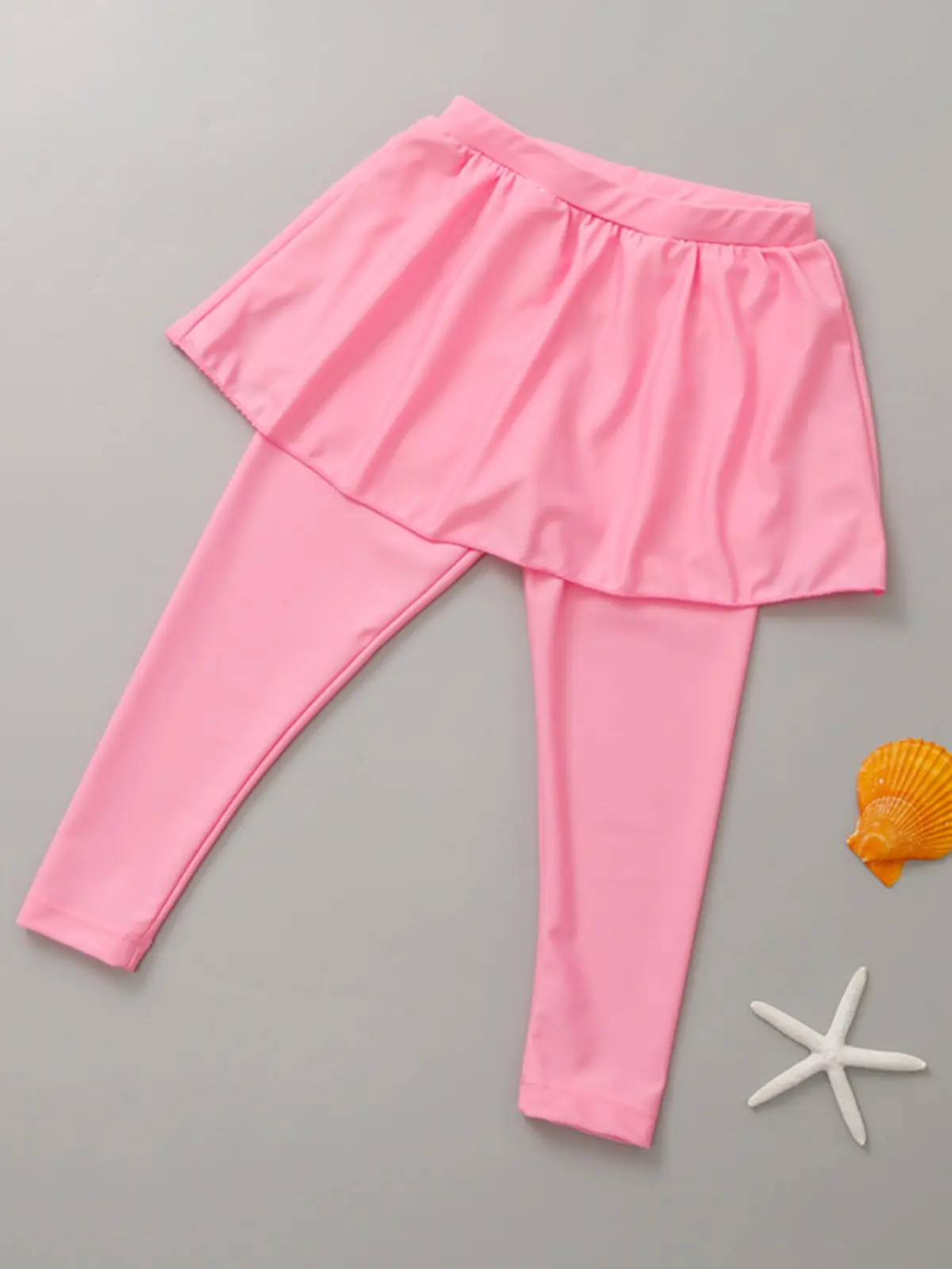 Qui Dry Conservative Children's Swimming Suit Baby Sun Protection Swimsuit Girls' Two-Piece Swimwear for Kids