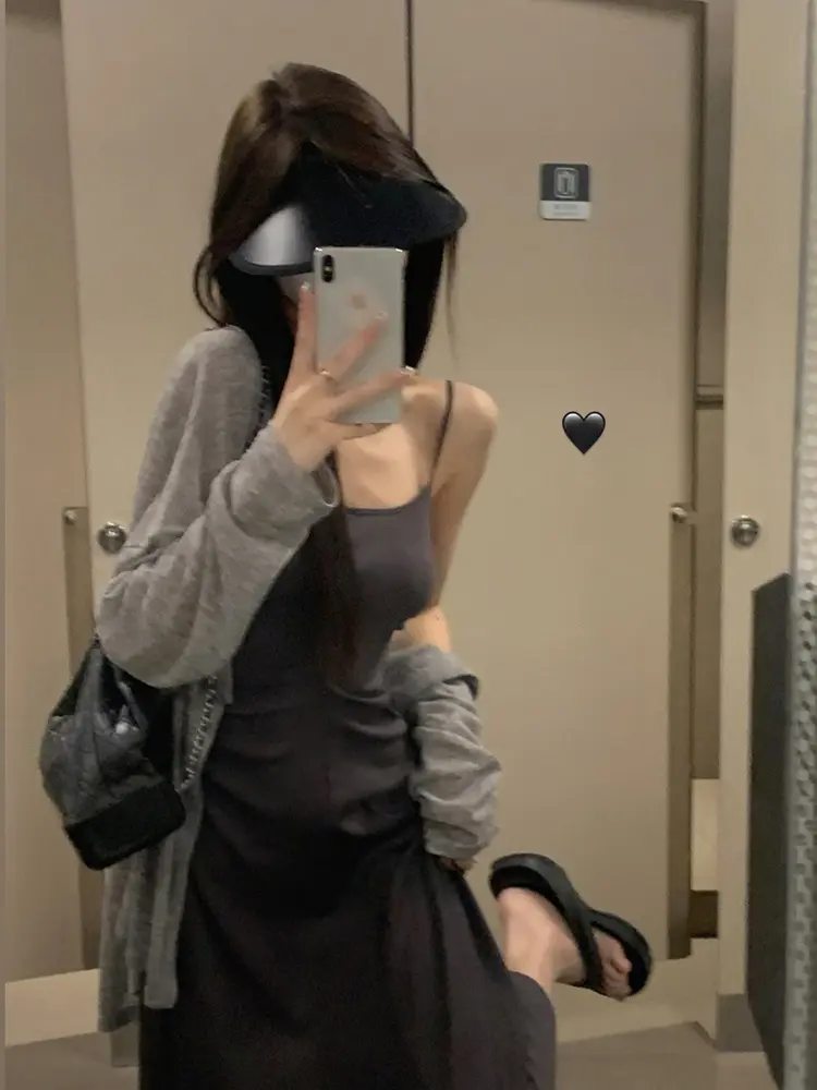 Ladies Summer Lightweight Ice Silk Sun Protection Knitted Cardigan Open Ba Design Belted Straight Tube Long Sve Top