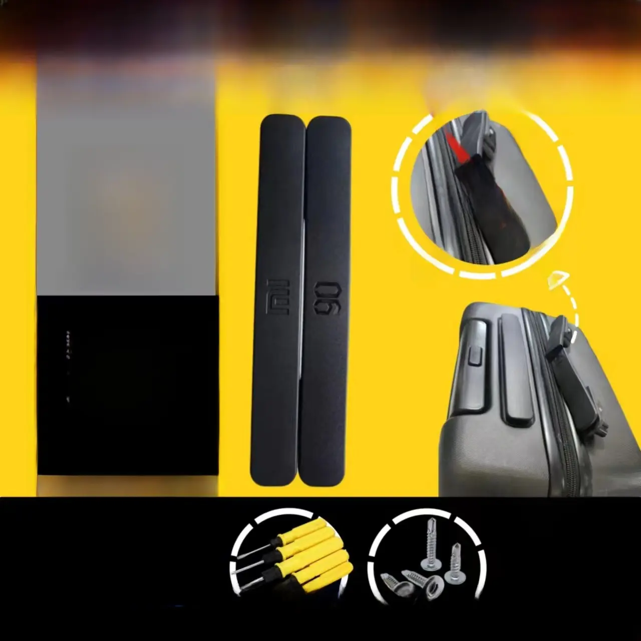 Universal  90 Series Lage Handle Accories Travel Suitcase Password Lo Leather Carryon Handbag Hardware Parts